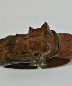 Vintage Wood Scottie Dog Cuff Bracelet 1
