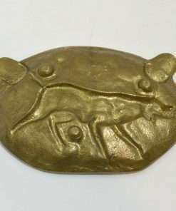 Hunting Dog Brass/Bronze Ashtray Back 323- Dog's Tale Collectibles