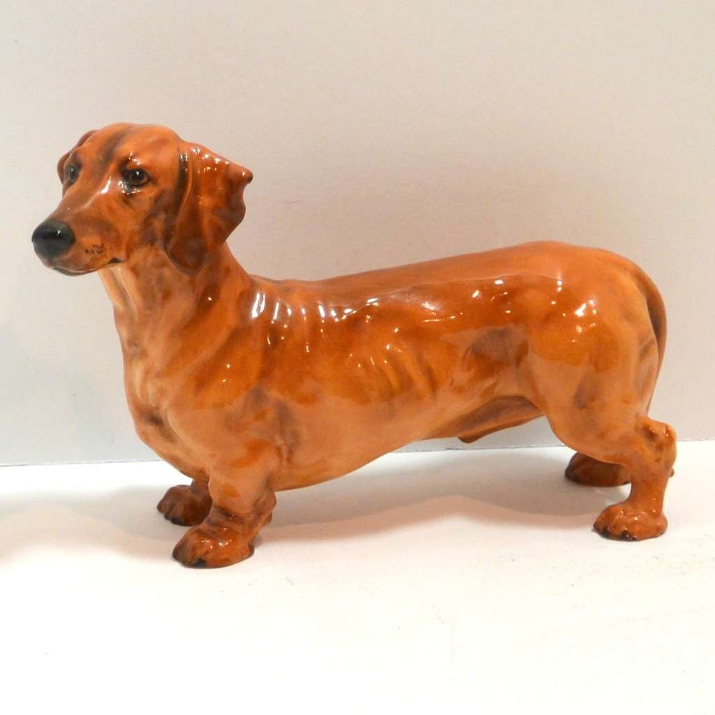 Royal Doulton Dachshund Dog Tan HN1140 - Image 8