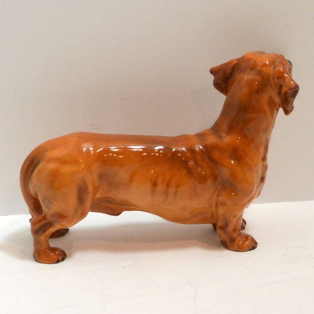 Royal Doulton Dachshund Dog Tan HN1140 - Image 9