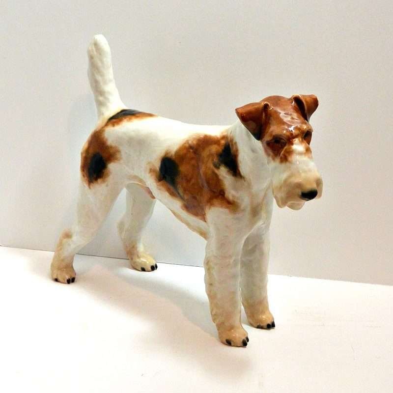 Haired Fox Terrier Side 1- Dog's Tale Collectibles