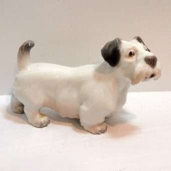 Dahl Jensen Sealyham Terrier Dog Side 1- Dog's Tale Collectibles