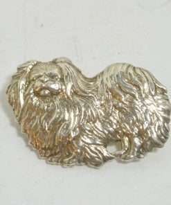 Vintage Sterling Silver Pekingese Dog Pin