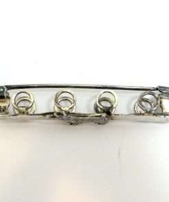 Victorian Sterling Silver Posy Pin with Scottie Dog 95- Dog's Tale Collectibles