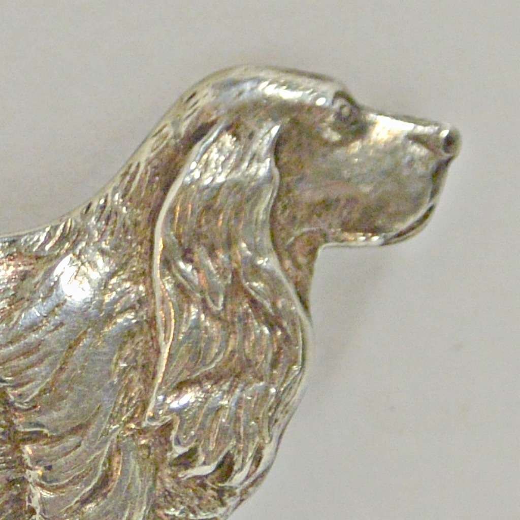 Vintage Sterling Silver Spaniel Dog Pin JWL-2147 #1 - A Dogs Tale Collectibles