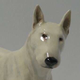 Rare Royal Doulton Bull Terrier Dog H Frnt 85- Dog's Tale Collectibles