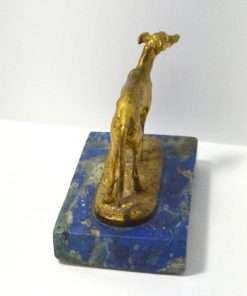 Mene Gilt Bronze Greyhound Dog Bck 55- Dog's Tale Collectibles