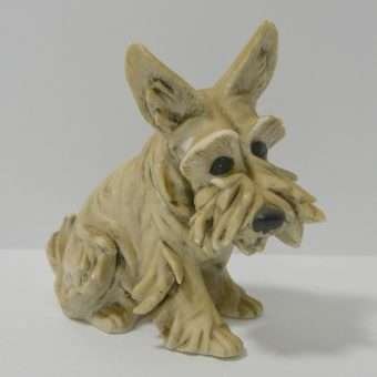 Vintage Miniature Cacciapuoti Terrier Dog Side- Dog's Tale Collectibles