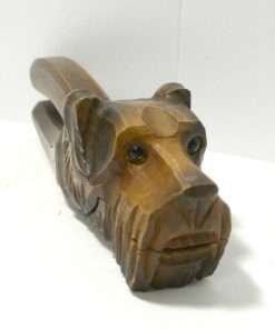 Anri Figural Schnauzer Dog Nutcracker