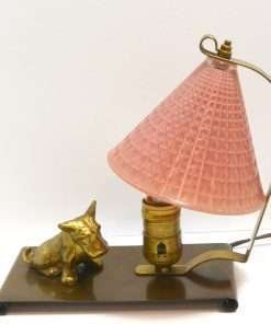 Vintage Brass and Glass Scottie Dog Side 652- Dog's Tale Collectibles