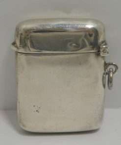 Silver Scottie Dog Vesta Match Safe Back 5655- Dog's Tale Collectibles