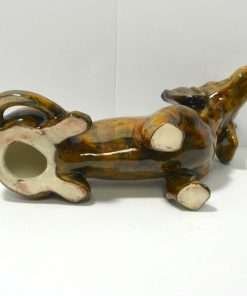 Large Hand-Painted Dachshund Dog Figurine Bottom