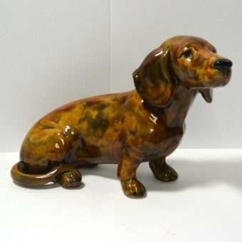 Large Hand-Painted Dachshund Dog Figurine 3