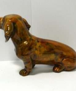 Large Hand-Painted Dachshund Dog Figurine 2