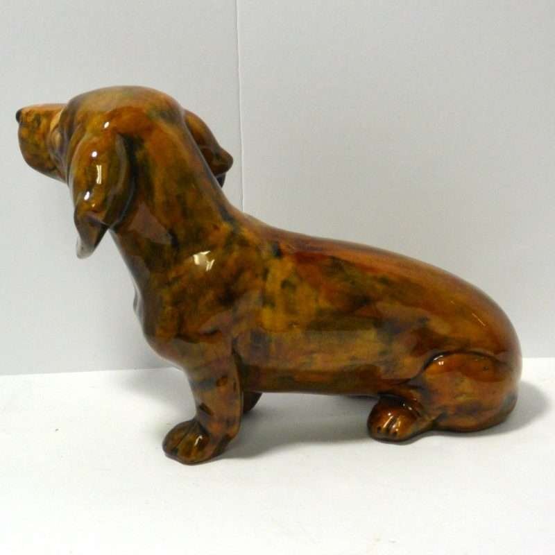 Large Hand-Painted Dachshund Dog Figurine 2