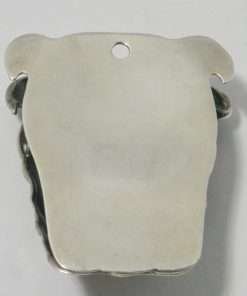 Edwardian Sterling Silver Bulldog Paperclip Back 543- Dog's Tale Collectibles