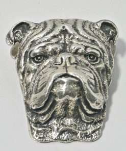 Antique Edwardian Sterling Silver Bulldog Front- Dog's Tale Collectibles
