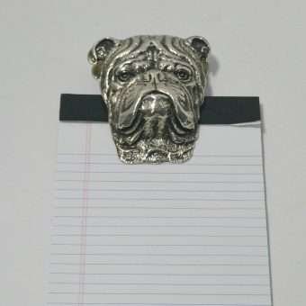 Edwardian Sterling Silver Bulldog Front - Dog's Tale Collectibles