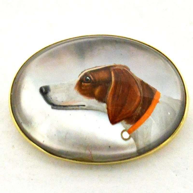 Essex Crystal Hunting Dog Front- Dog's Tale Collectibles