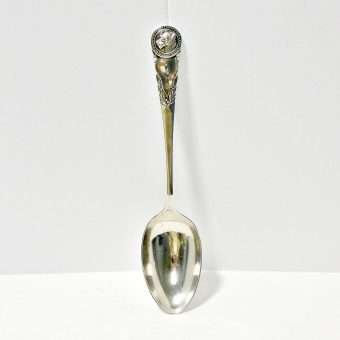Large Solid Sterling Silver Spoon Front 5- Dog's Tale Collectibles