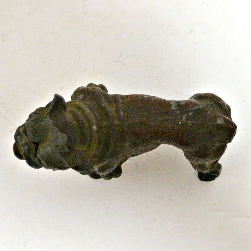 Antique Cold Painted Spelter Bulldog