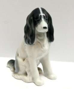 Porcelain Spaniel Dog Figurine Metzler and Ortloff