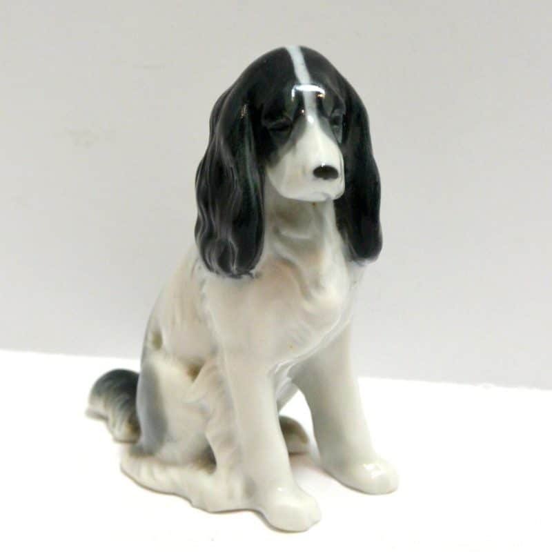 Porcelain Spaniel Dog Figurine Metzler and Ortloff