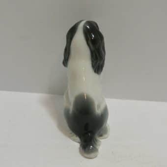 Porcelain Spaniel Dog Figurine Metzler and Ortloff Back