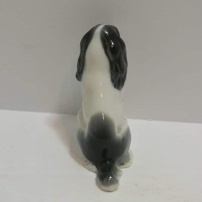 Porcelain Spaniel Dog Figurine Metzler and Ortloff Back