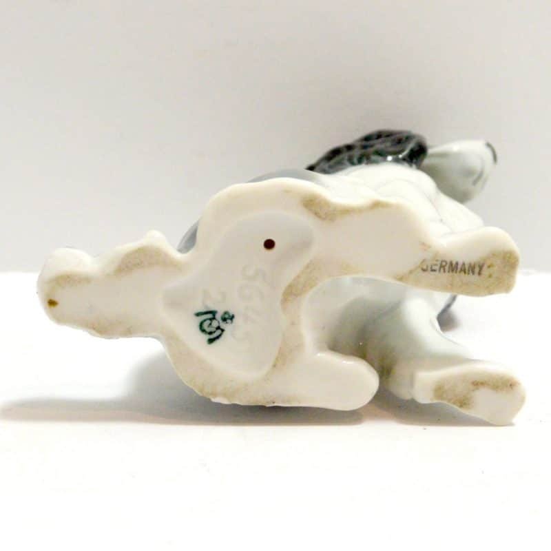 Porcelain Spaniel Dog Figurine Metzler and Ortloff Bottom