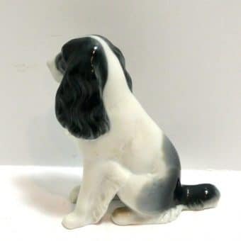 Porcelain Spaniel Dog Figurine Metzler and Ortloff 1