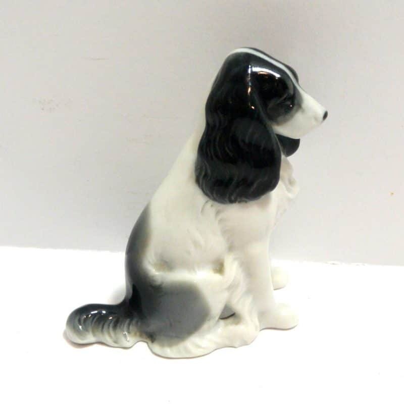 Porcelain Spaniel Dog Figurine Metzler and Ortloff 2