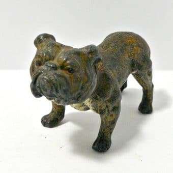 Antique Cold Painted Austrian Bronze Bulldog