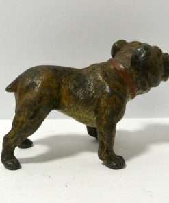 Antique Cold Painted Bronze Bulldog