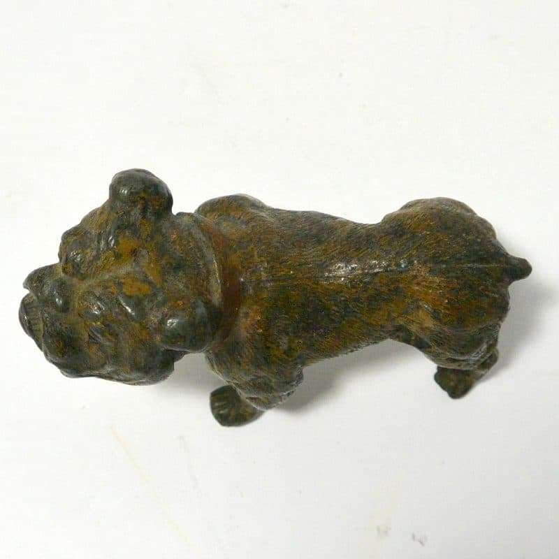 Antique Cold Painted Austrian Bronze Bulldog
