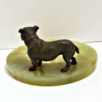 Vienna Bronze Bulldog Dresser Tray