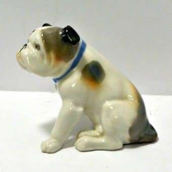 Metzler and Ortloff Porcelain Bulldog Figurine