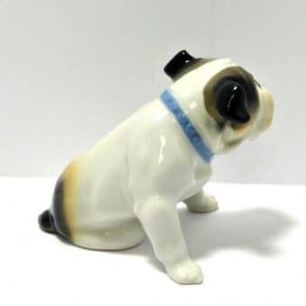 Dog Figurine Porcelain Bulldog