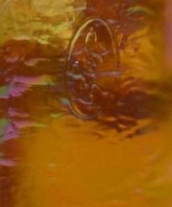 Fenton Gold Carnival Glass Puppy Figurine mark