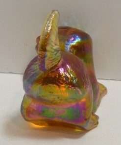 Fenton Gold Carnival Glass Puppy Figurine 2