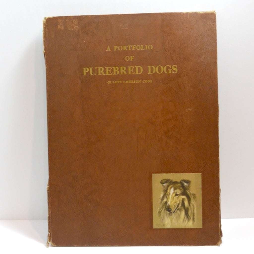 Gladys Emerson Cook Portfolio of 8 Purebred Dogs 1947 First Edition