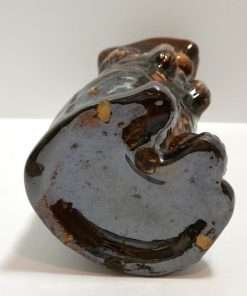 Rockingham Pottery Figural Dog Pitcher bottom 2