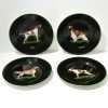 Set of Four Tiffany & Co. Porcelain Decorative Plates with Hunting Dogs