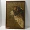 Antique Original Saint Bernard Portrait Artist Signed c. 1927