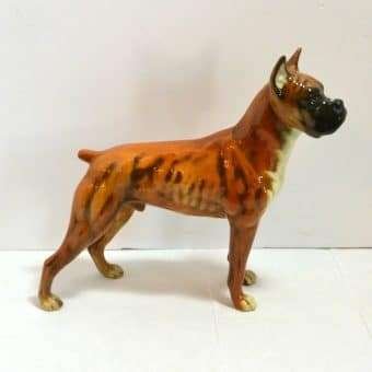 Porcelain Boxer Dog Figurine 2