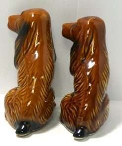 Mid-Century Modern Spaniel Figurines Brazil back
