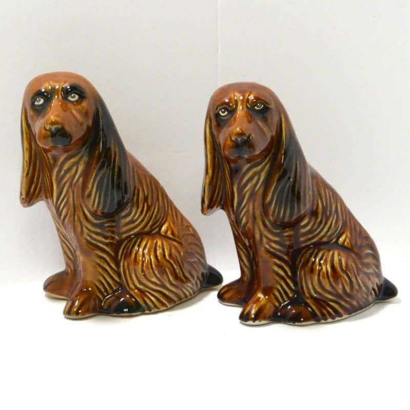 Mid-Century Modern Spaniel Figurines Brazil 1