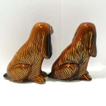 Mid-Century Modern Spaniel Figurines Brazil