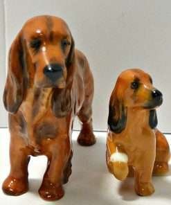 Royal Doulton Cocker Spaniel Figurines Pair Front