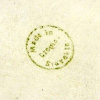 Czechoslovakian Porcelain Bulldog mark